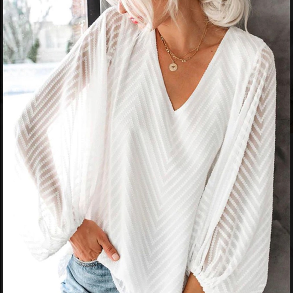 Cupshe White Blouse